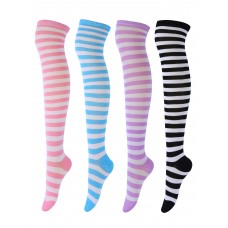 Aneco 6 Pairs Extra Long Socks Long Boot Stockings Thigh High Socks for  Women, Black, Mixed Stripe Colors, Navy Pure Colors, One Size : :  Clothing, Shoes & Accessories
